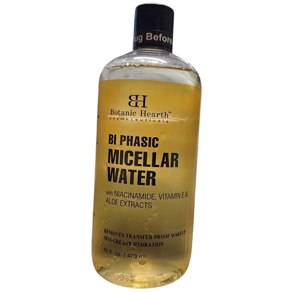 Micellar Water Makeup Remover 16 oz Botanic Hearth Niacinamide & Aloe